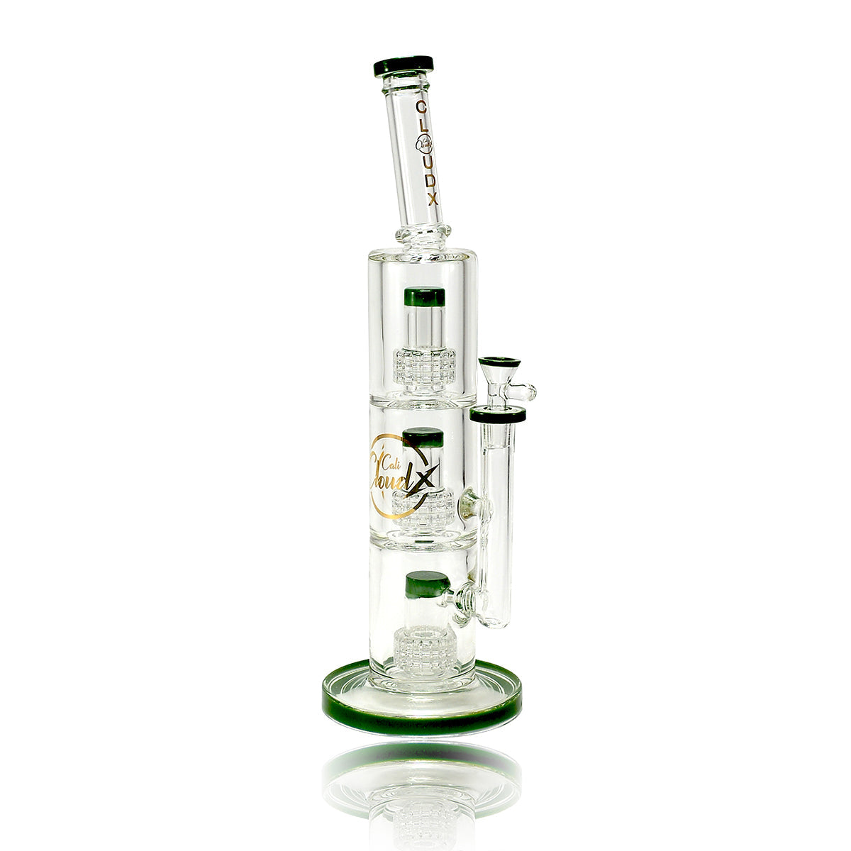 16’ Triple Percolator Shower - Head 9Mm Thick Water Pipe By Cali Cloudx