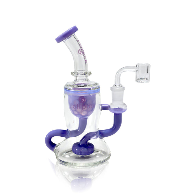 Lollipop Mini Recycler Rig - Sold By Cali Cloudx Purple