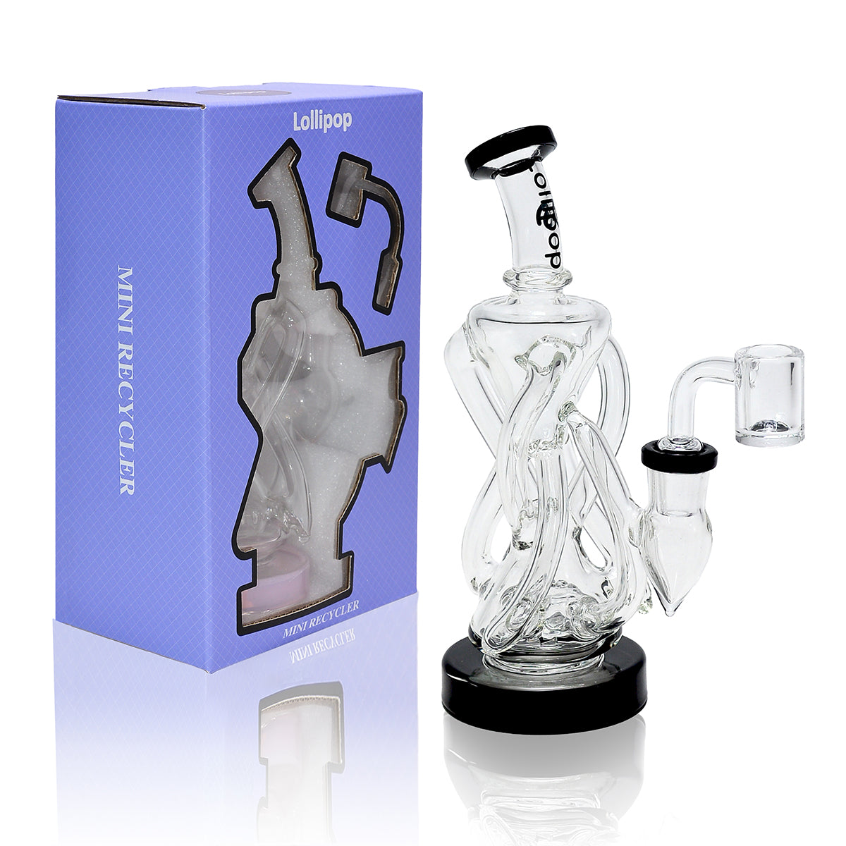 Lollipop Mini Recycler Rig - Sold By Cali Cloudx