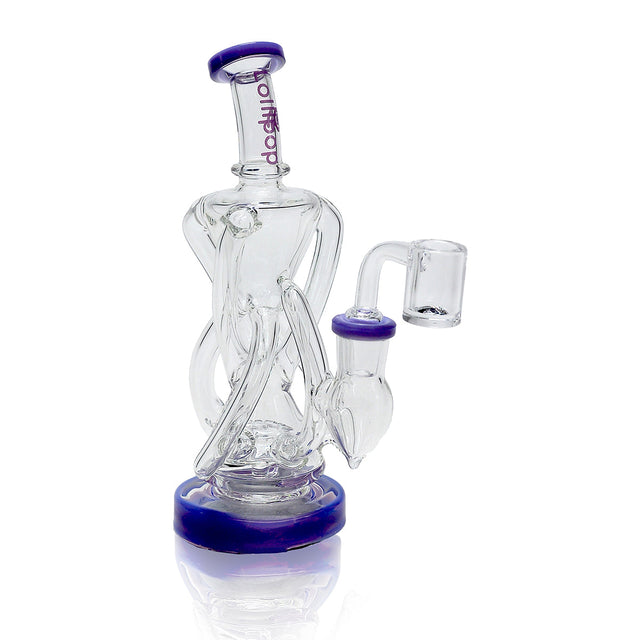 Lollipop Mini Recycler Rig - Sold By Cali Cloudx Purple