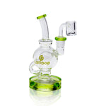 Lollipop Mini Recycler Rig - Sold By Cali Cloudx Green
