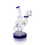 Lollipop Mini Recycler Rig - Sold By Cali Cloudx Purple