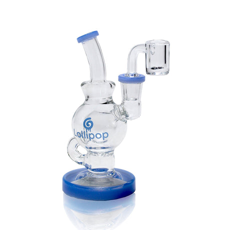 Lollipop Mini Recycler Rig - Sold By Cali Cloudx Blue