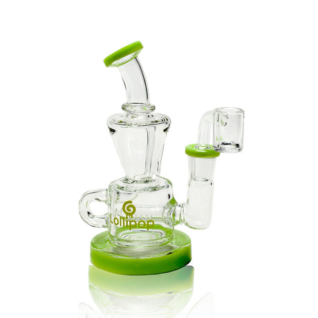 Lollipop Mini Recycler Rig - Sold By Cali Cloudx Milky Green