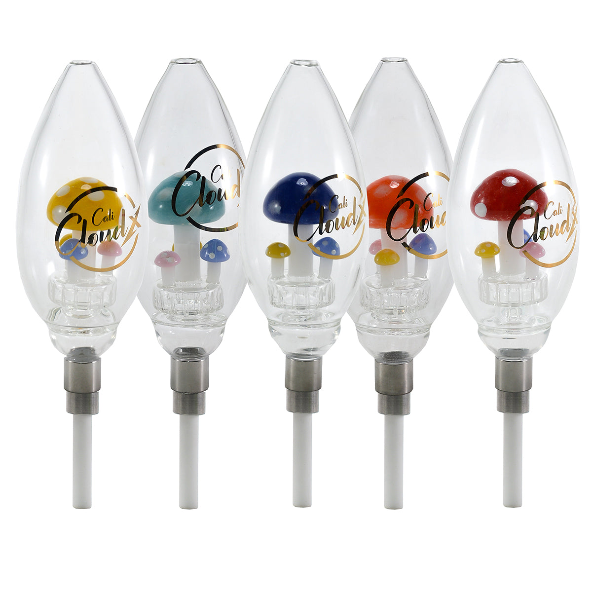 Mushroom Oval Matrix Nectar Collector | Dab Straw