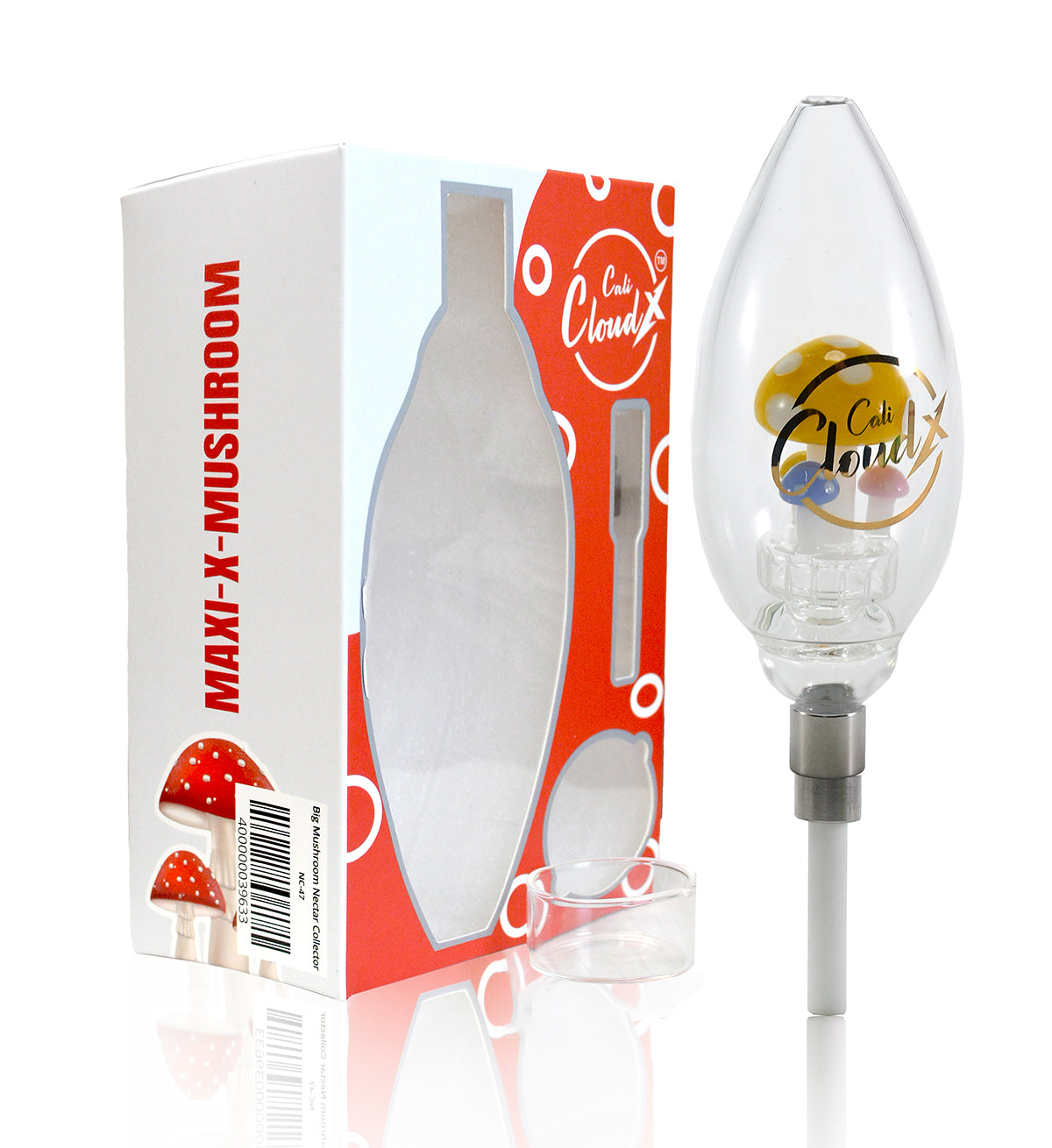 Mushroom Oval Matrix Nectar Collector | Dab Straw