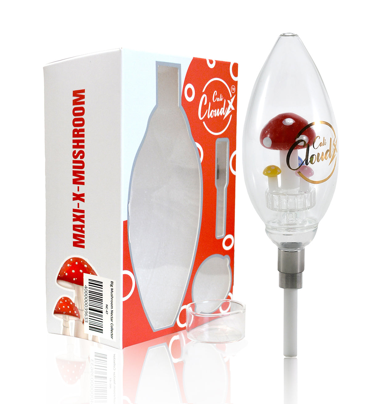 Mushroom Oval Matrix Nectar Collector | Dab Straw