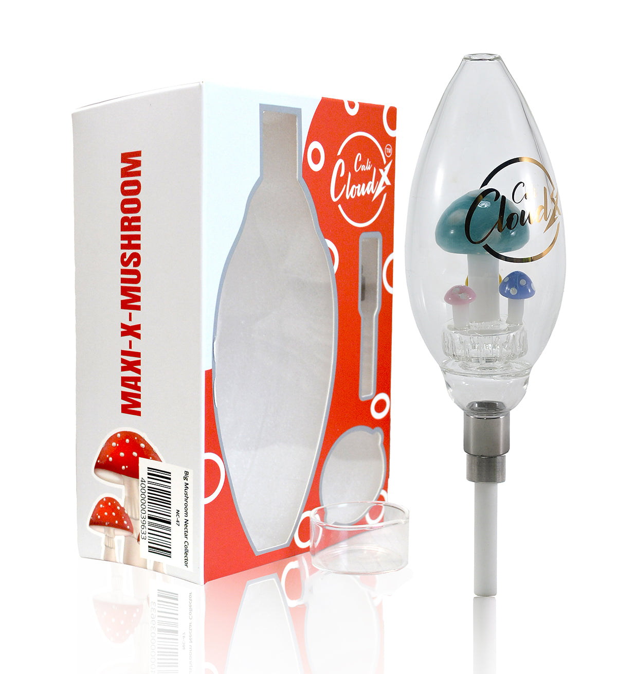 Mushroom Oval Matrix Nectar Collector | Dab Straw