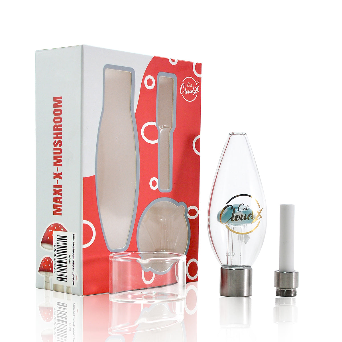 Mini Mushroom Oval Matrix Nectar Collector | Dab Straw