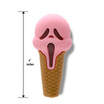 4" Silicone Screaming Ice Cream Hand Pipe