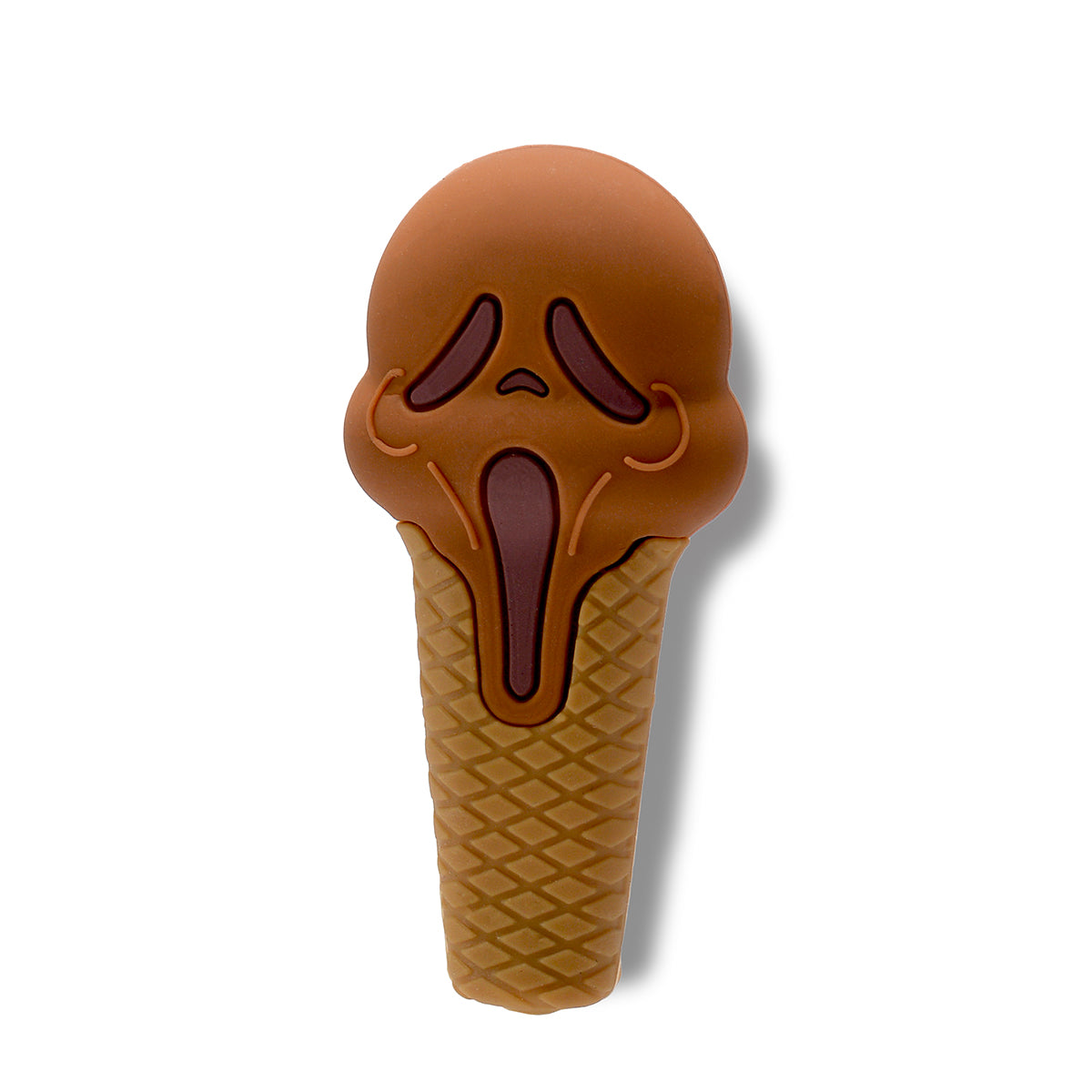 4" Silicone Screaming Ice Cream Hand Pipe
