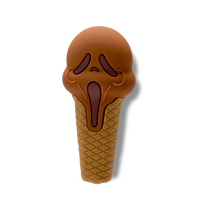4" Silicone Screaming Ice Cream Hand Pipe