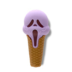 4" Silicone Screaming Ice Cream Hand Pipe