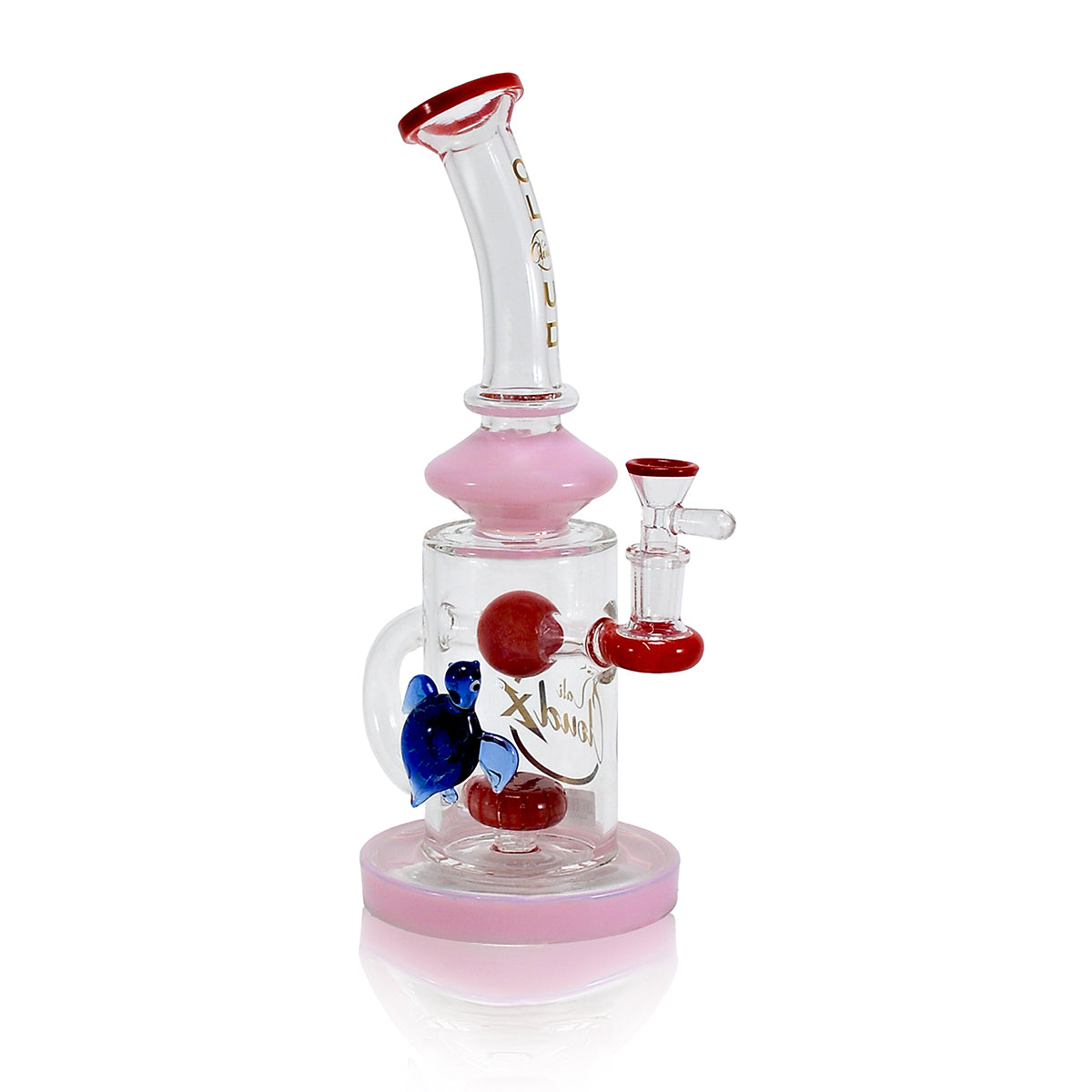 11" Turtle Attach Bended Recycler Waterpipe