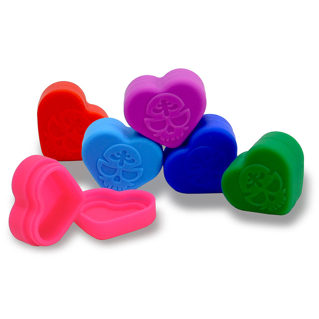 10 ML Silicone Heart Jar (50pcs/$0.90ea)