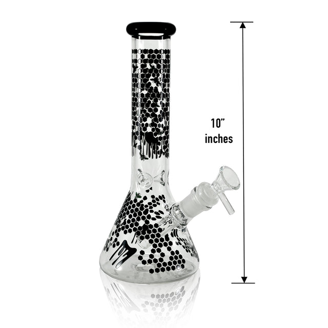 10" Glow In The Dark Bee Beaker WaterPipe