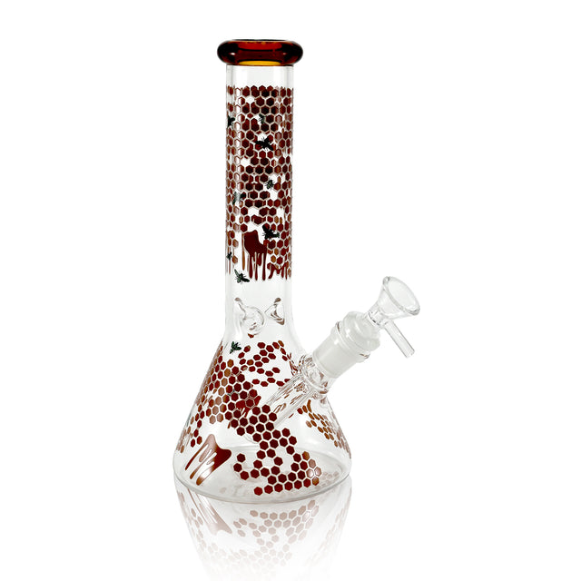 10" Glow In The Dark Bee Beaker WaterPipe