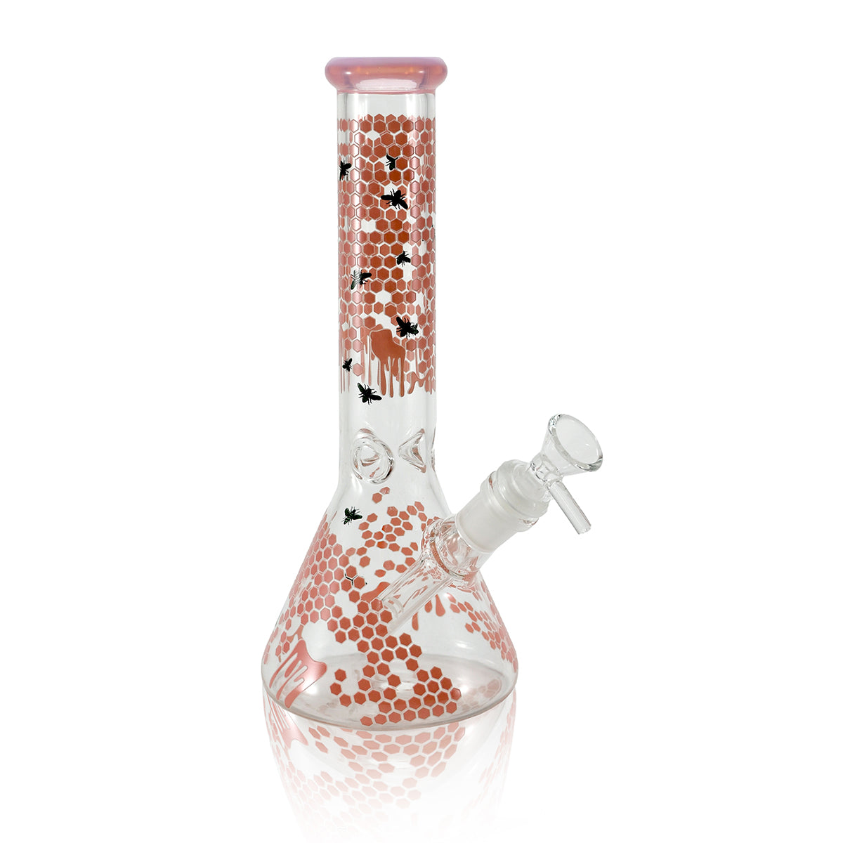 10" Glow In The Dark Bee Beaker WaterPipe