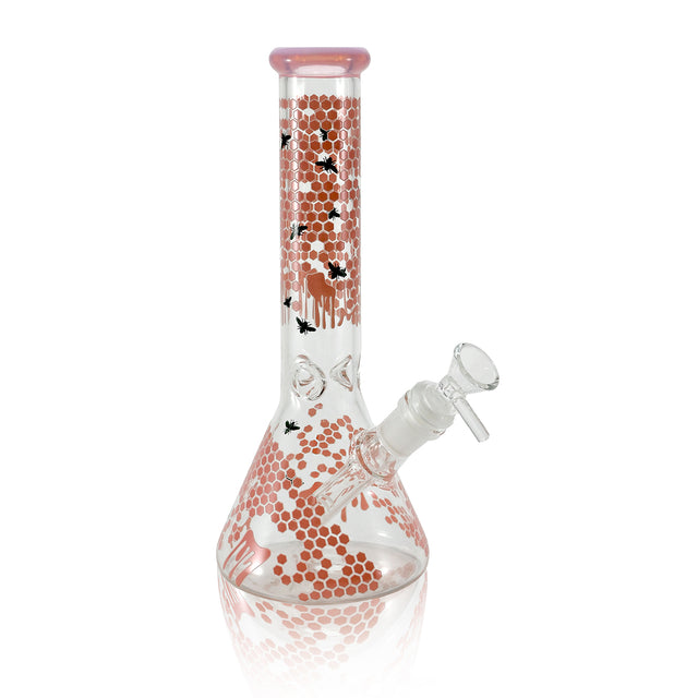 10" Glow In The Dark Bee Beaker WaterPipe