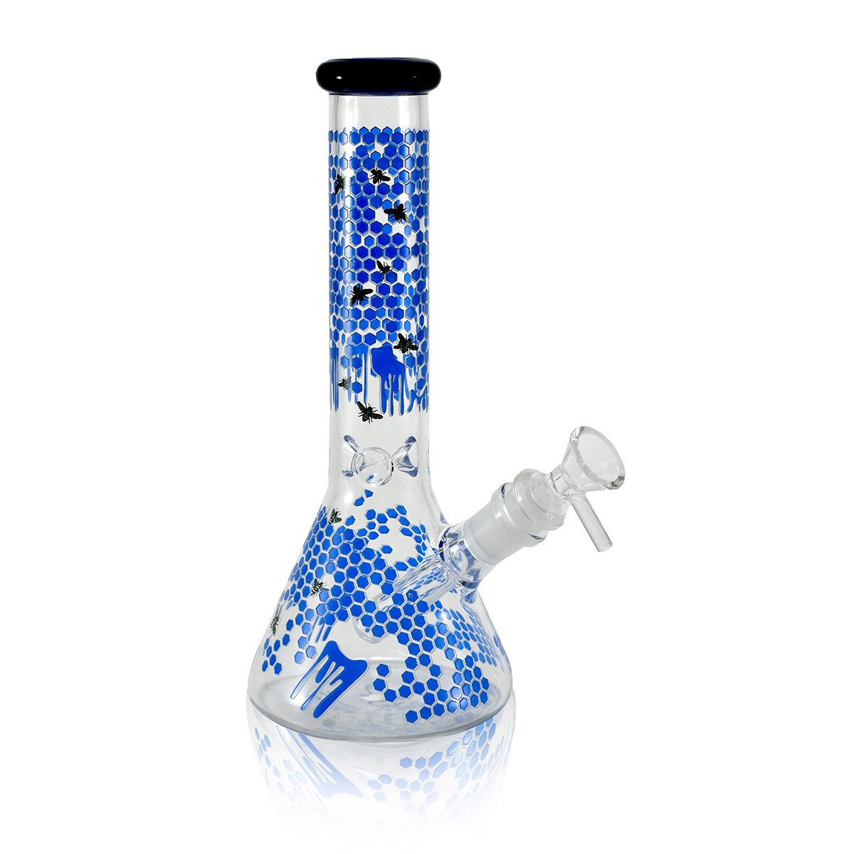 10" Glow In The Dark Bee Beaker WaterPipe