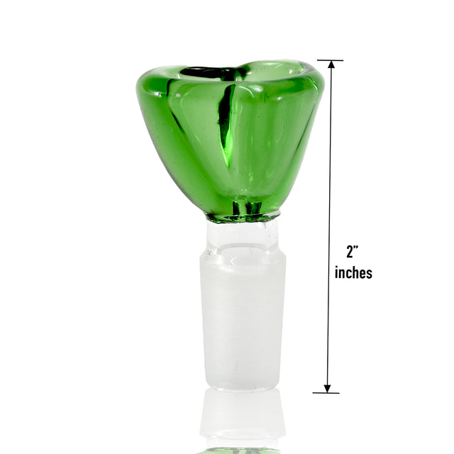 14mm Heart Design Glass Bowls (12 Pcs / $2.50 ea.)