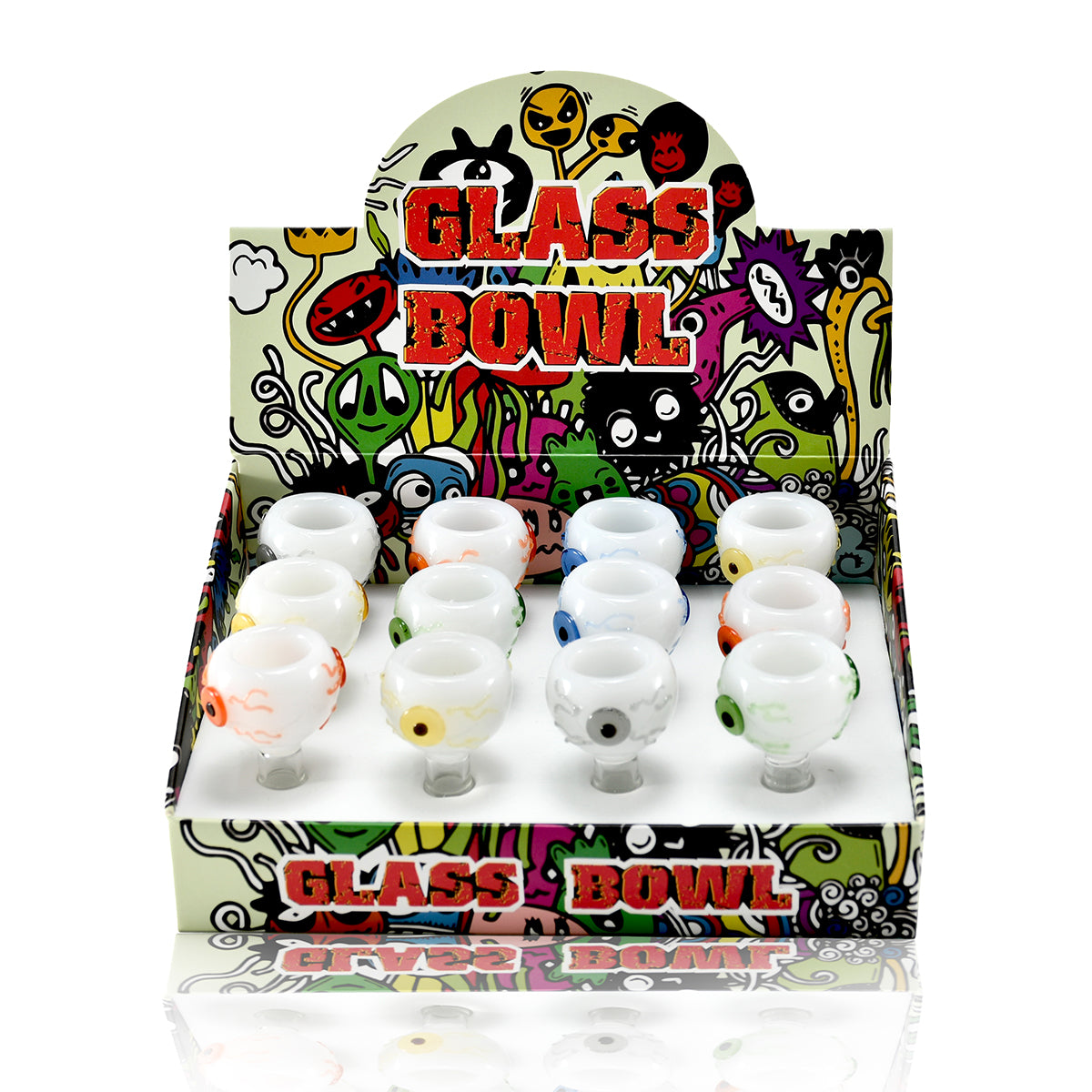 14mm Eyes Design Bowl (12 Pcs/ $3.50 ea.)