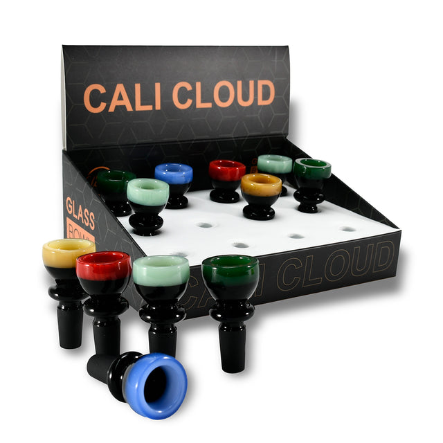 14mm Top Color Round Design Bowls (12 Pcs / $5.00ea.)