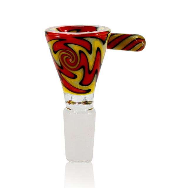 Color Wig Wag Handle Bowls 14mm (12 Pcs / $5.50 ea.)