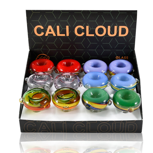 14mm Multicolor Hand Style Bowls (12 Pcs / $5.50 ea.)