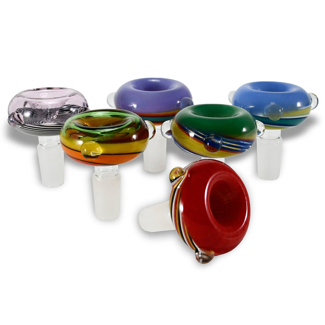 14mm Multicolor Hand Style Bowls (12 Pcs / $5.50 ea.)