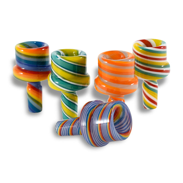 14mm Color Disc Shaped Design Bowls  (12 Pcs / $5.50 ea.)