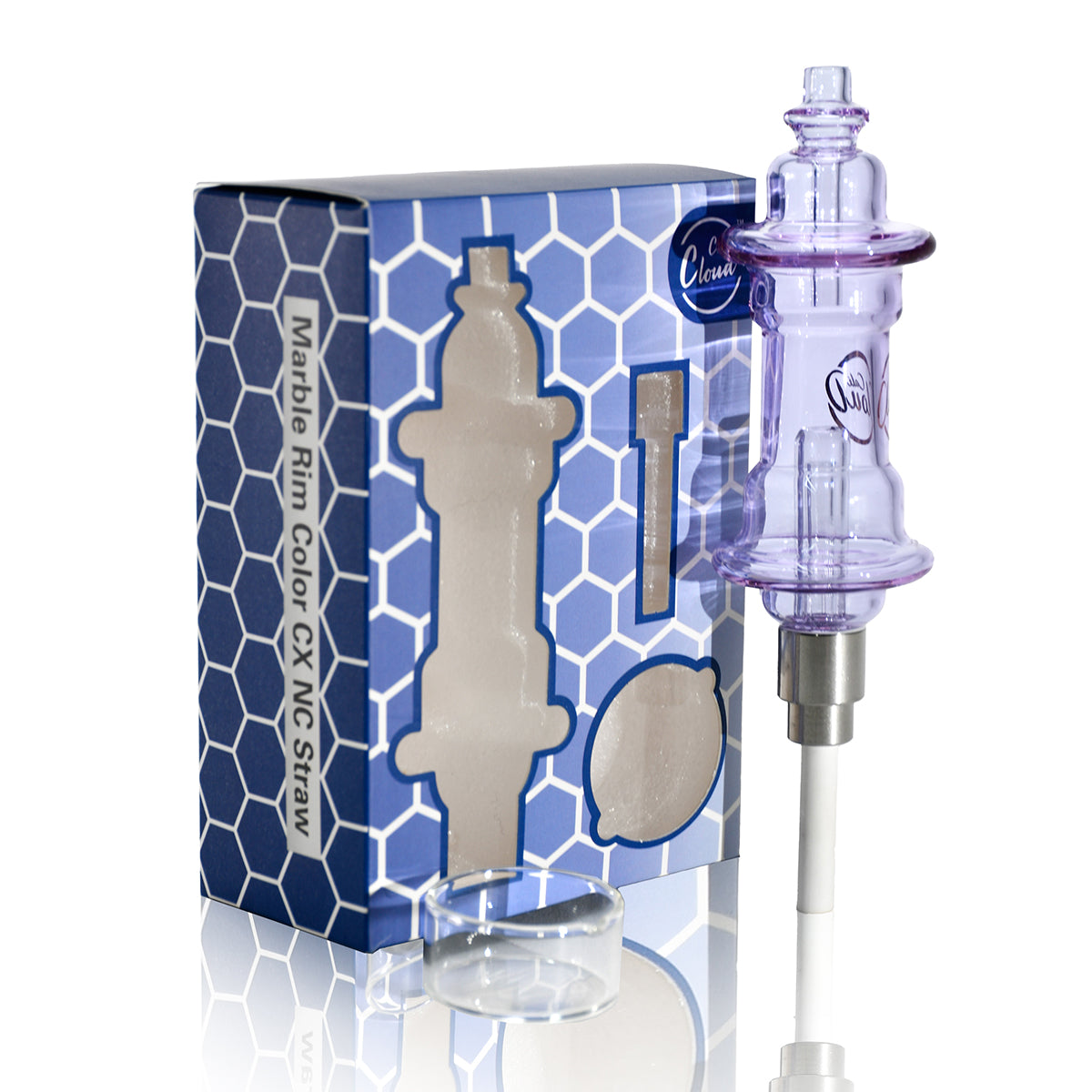 Cali CloudX Rim Color Nectar Collector|Dab Tool | Dab Straw