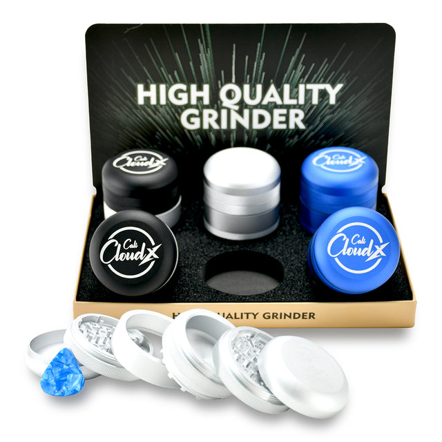 4-Piece Premium Herb Grinder – Double Grinding Chamber