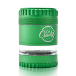 4-Piece Premium Herb Grinder – Color Aluminum with Clear Chamber