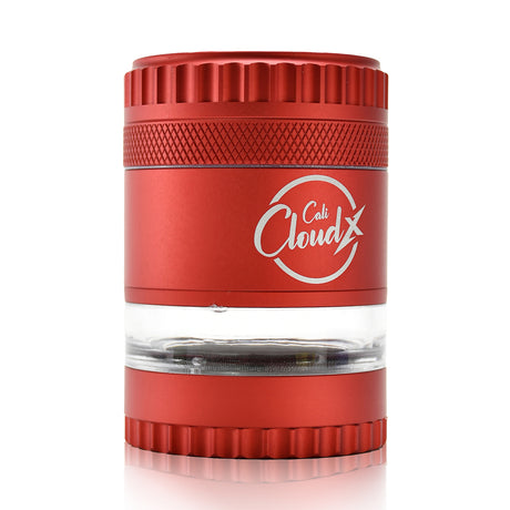 4-Piece Premium Herb Grinder – Color Aluminum with Clear Chamber