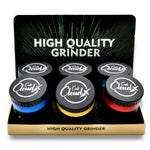 Premium Herb Grinder – 4-Piece Grinder with Clear Window & Color Accent