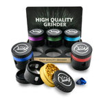 Premium Herb Grinder – 4-Piece Grinder with Clear Window & Color Accent