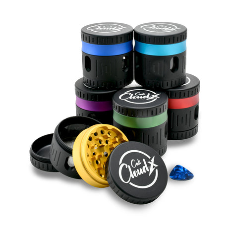 Premium Herb Grinder – 4-Piece Grinder with Clear Window & Color Accent