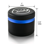Premium Herb Grinder – 4-Piece Black Grinder  Color Accent