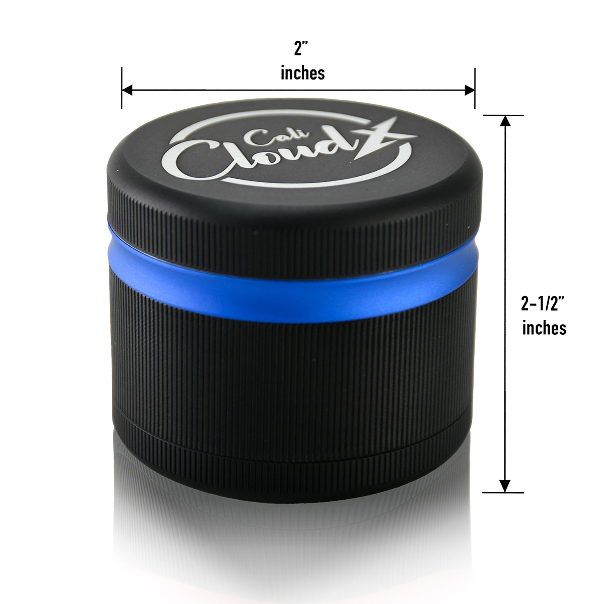 Premium Herb Grinder – 4-Piece Black Grinder  Color Accent