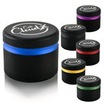 Premium Herb Grinder – 4-Piece Black Grinder  Color Accent