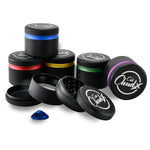 Premium Herb Grinder – 4-Piece Black Grinder  Color Accent