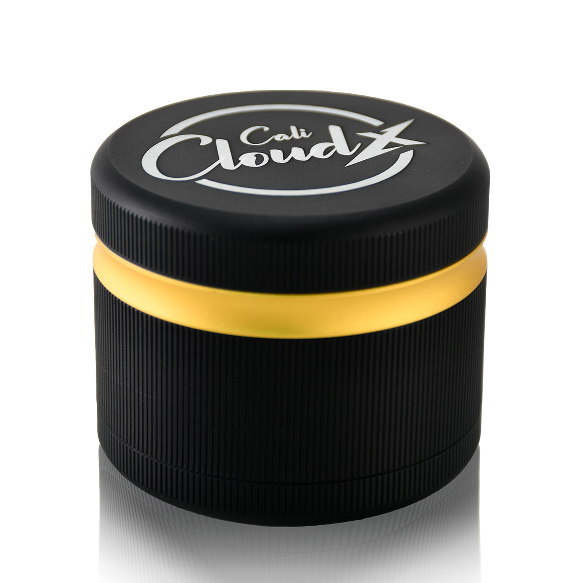 Premium Herb Grinder – 4-Piece Black Grinder  Color Accent