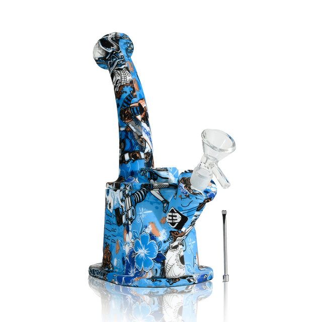 8" Printed Silicone Waterpipe