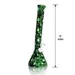 12" Printed Silicone Beaker Waterpipe