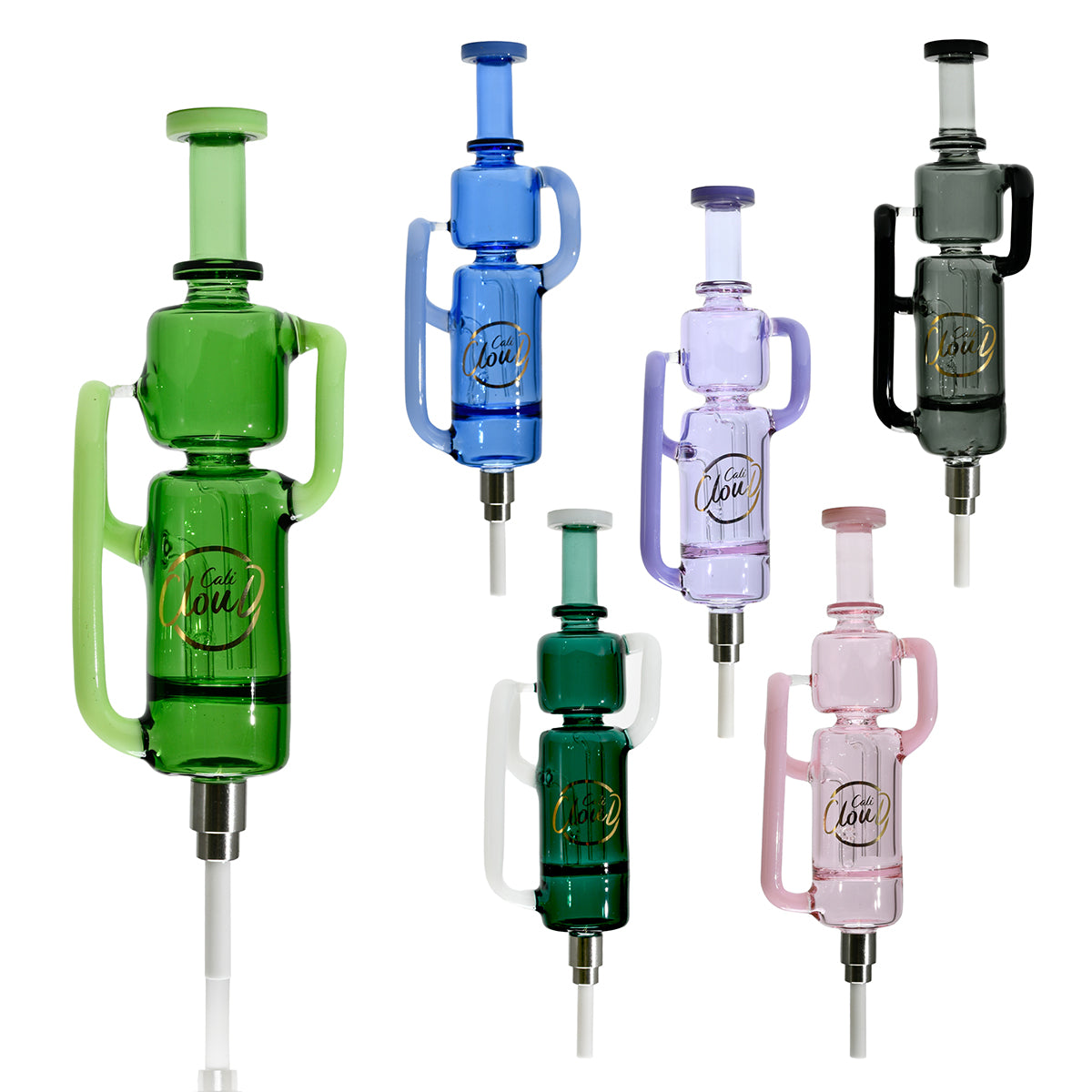 Cali CloudX Color Cylincer Recycler Premium Dab Straw Kit