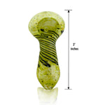 3" Spiral Line Glass Mini  Hand Pipe – Bulk Jar