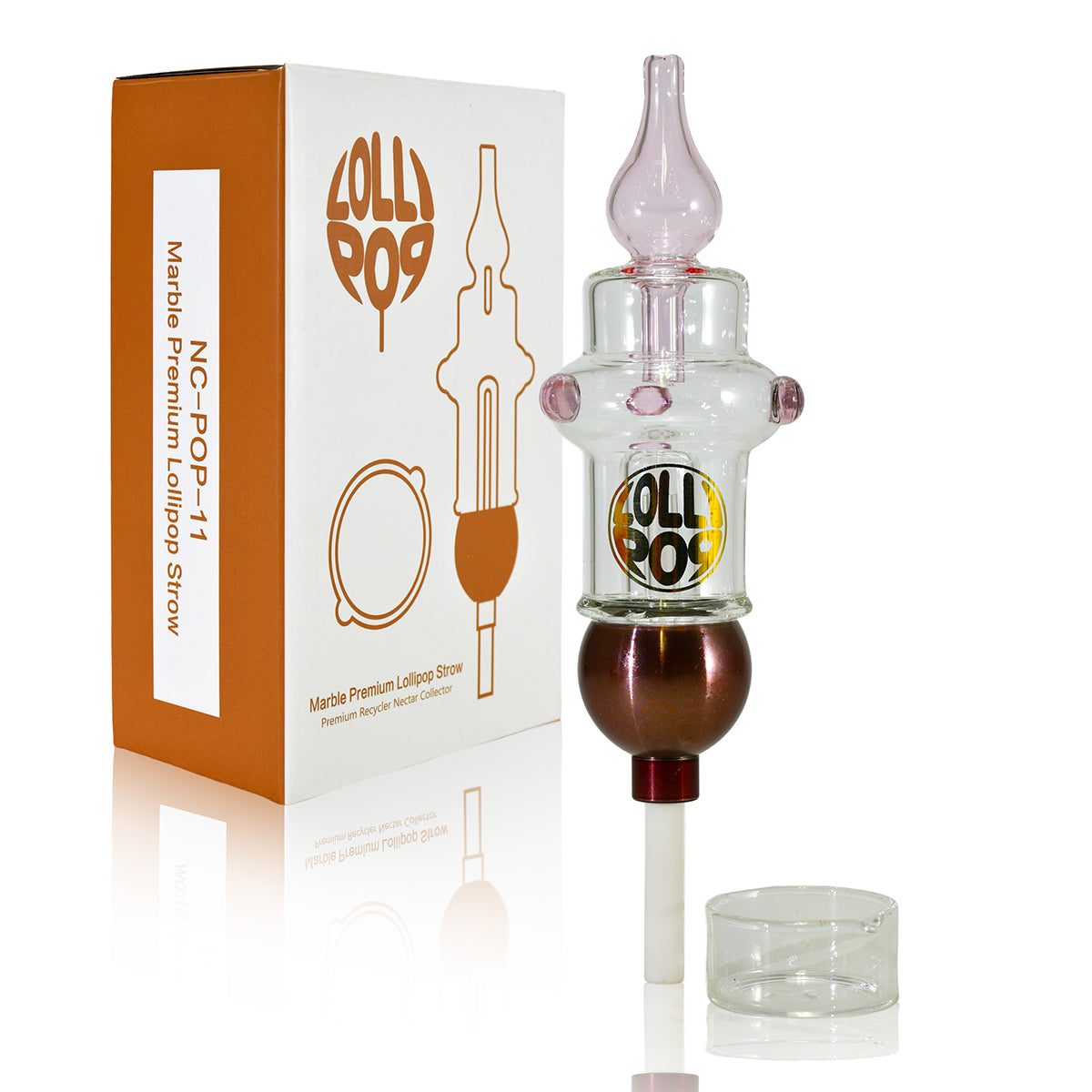 Lolli Pop Marble Premium Lollipop Straw – Premium Dab Straw Kit