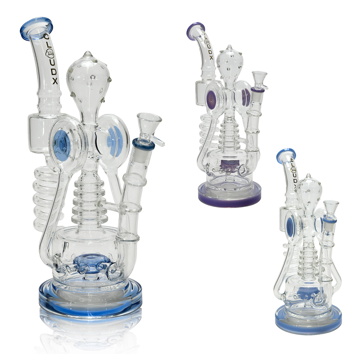 11” Multi-Chamber Glass Waterpipe