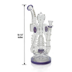 11” Multi-Chamber Glass Waterpipe
